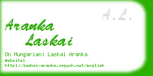 aranka laskai business card